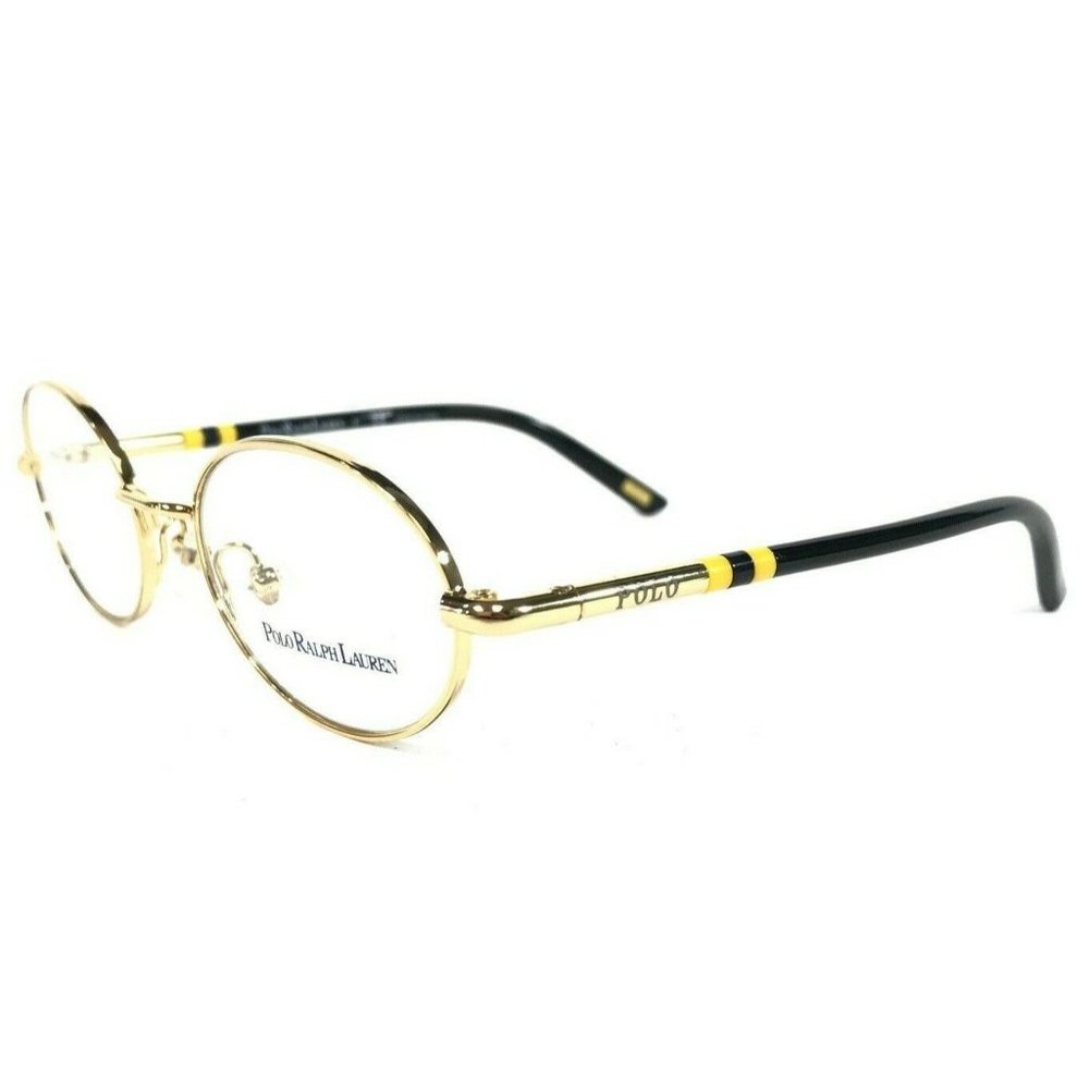 Polo Ralph Lauren POLO 8026 106 Boys Eyeglasses Frames Black Gold Oval 43-16-125